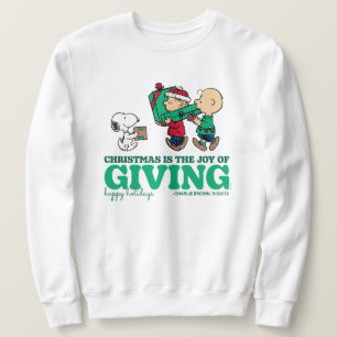 Peanuts   Christmas is the Joy of Giving Sweatshirt