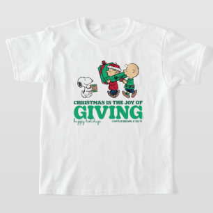 Peanuts   Christmas is the Joy of Giving T-Shirt