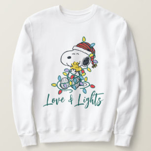 Peanuts   Christmas Love and Lights Sweatshirt
