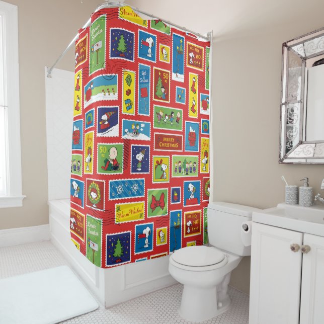 Peanuts | Christmas Postage Stamps Pattern (In Situ)