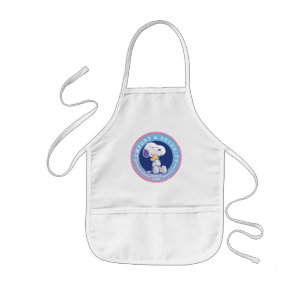 Peanuts   Comfort & Security Badge Blue Kids Apron