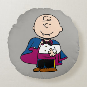 Peanuts   Count Charlie Brown Round Pillow