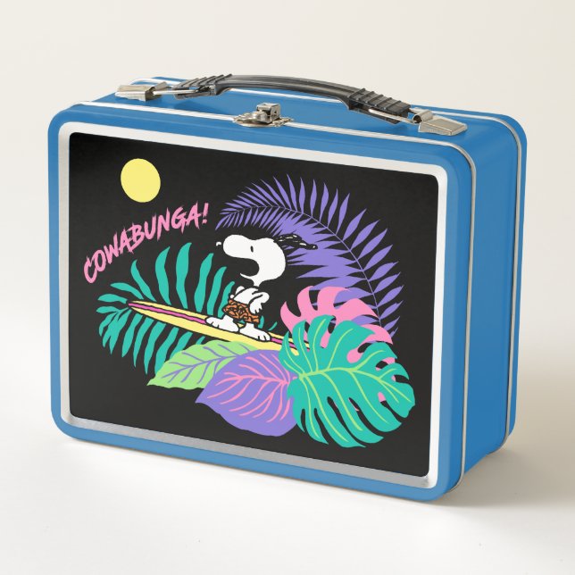 Peanuts | Cowabunga Snoopy Metal Lunch Box (Front)