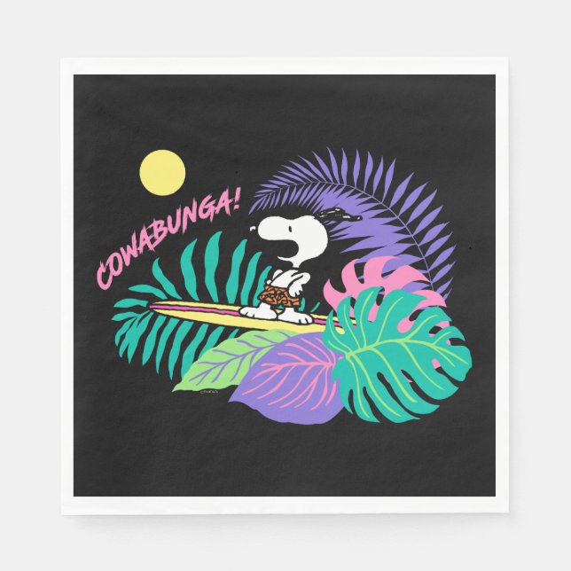 Peanuts | Cowabunga Snoopy Napkin (Front)