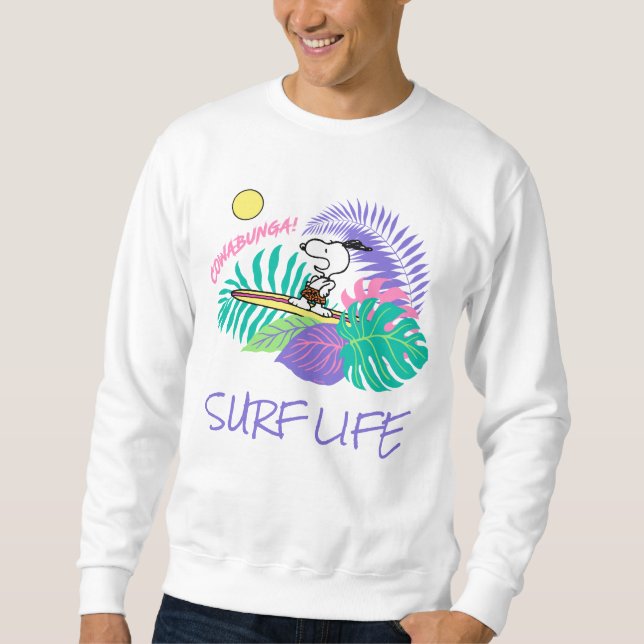 Peanuts | Cowabunga Snoopy Sweatshirt (Front)