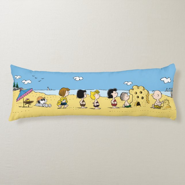Peanuts | Day at the Beach Body Pillow (Front)