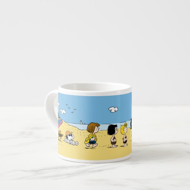 Peanuts | Day at the Beach Espresso Cup (Front Left)
