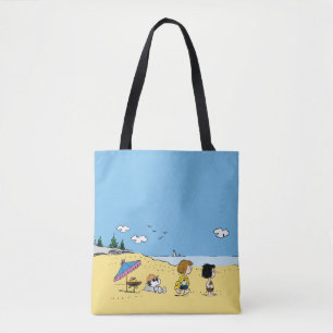 Peanuts Day at the Beach Tote Bag