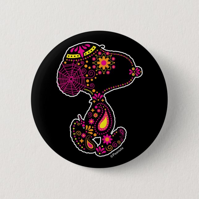Peanuts | Decorated Day of the Dog 2 Inch Round Button (Front)