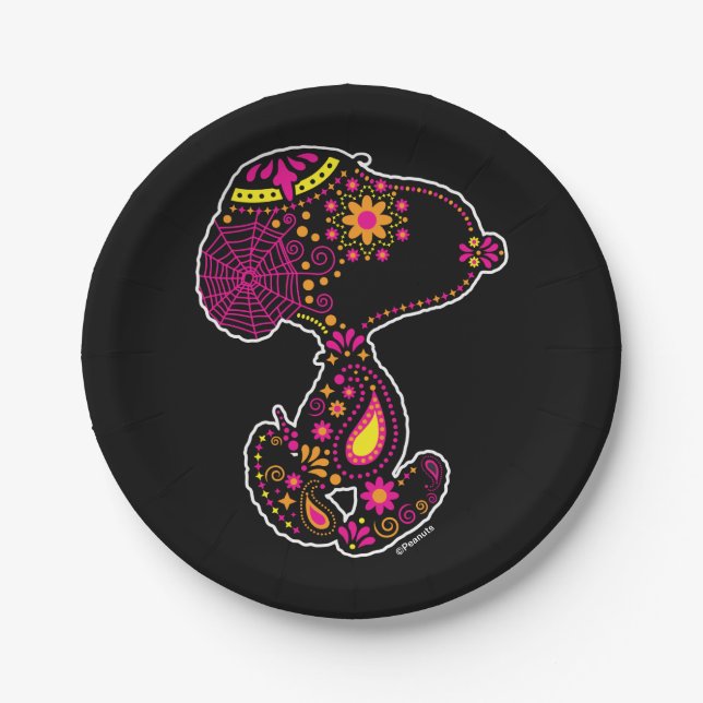 Peanuts | Decorated Day of the Dog Paper Plate (Front)