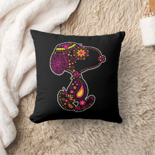 Peanuts   Decorated Day of the Dog Throw Pillow