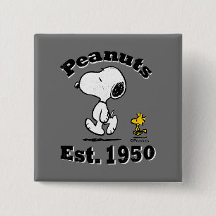 Peanuts Est. 1950 2 Inch Square Button