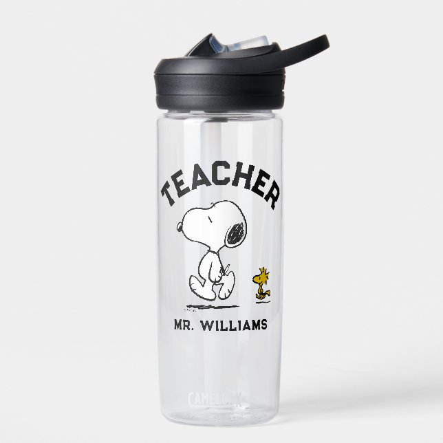Peanuts Est. 1950 | Snoopy & Woodstock Teacher Water Bottle (Left)