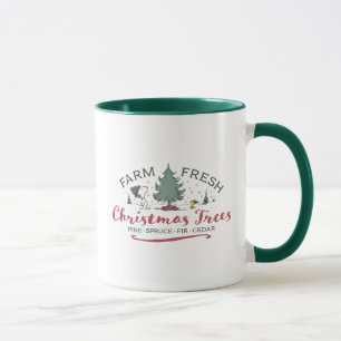 Peanuts   Farm Fresh Christmas Trees Mug