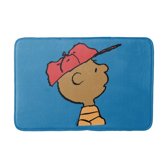 Peanuts | Franklin Baseball Cap Bath Mat (Front)