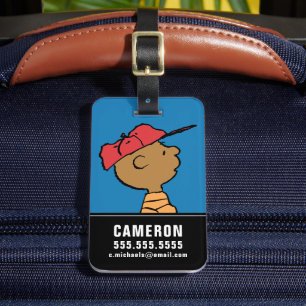 Peanuts   Franklin Baseball Cap Luggage Tag