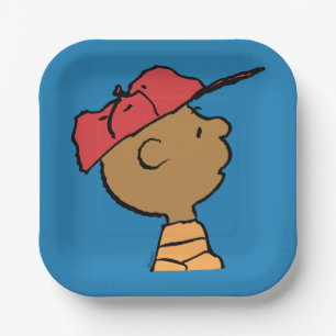 Peanuts   Franklin Baseball Cap Paper Plate