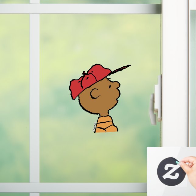 Peanuts | Franklin Baseball Cap Window Cling (Home)