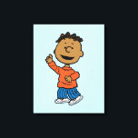 Peanuts | Franklin Canvas Print<br><div class="desc">Franklin is a fellow student with Peppermint Patty and Marcie and a friend of Charlie Brown.</div>