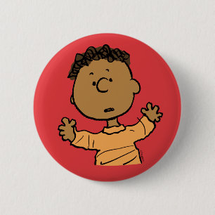 Peanuts   Franklin Look 2 Inch Round Button