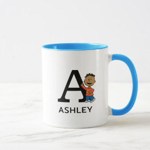 Peanuts   Franklin Name & Monogram A Mug
