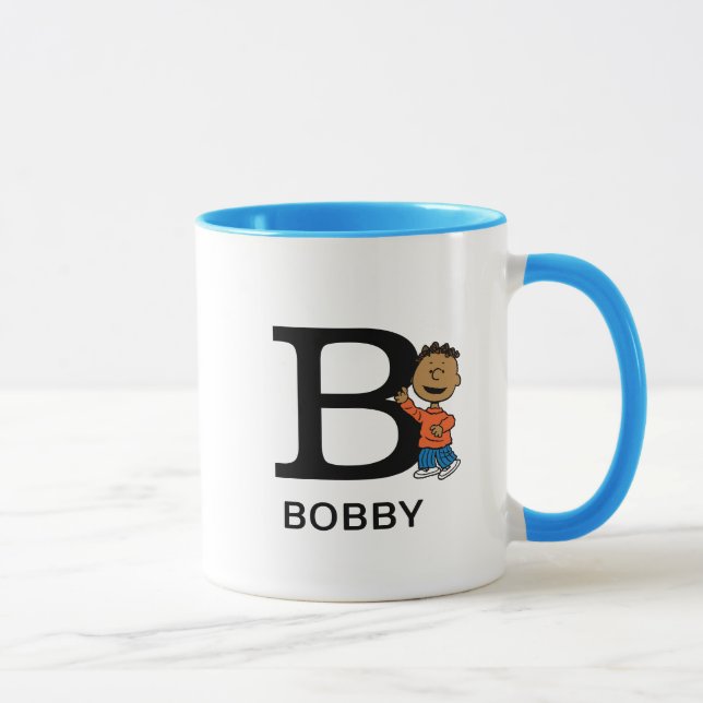 Peanuts | Franklin Name & Monogram B Mug (Right)