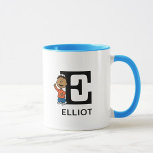 Peanuts Franklin Name & Monogram E Mug