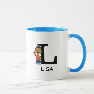 Peanuts   Franklin Name & Monogram L Mug
