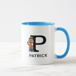 Peanuts Franklin Name & Monogram P Mug