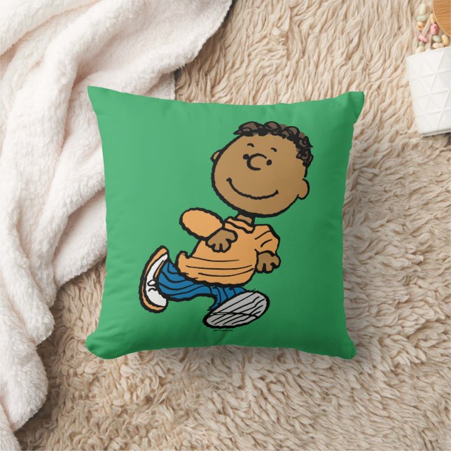 Peanuts | Franklin Running Throw Pillow (Blanket)