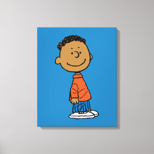 Peanuts   Franklin Smile Canvas Print