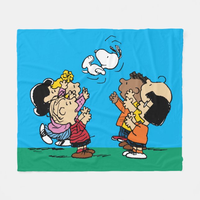Peanuts | Friends Fun Fleece Blanket (Front (Horizontal))