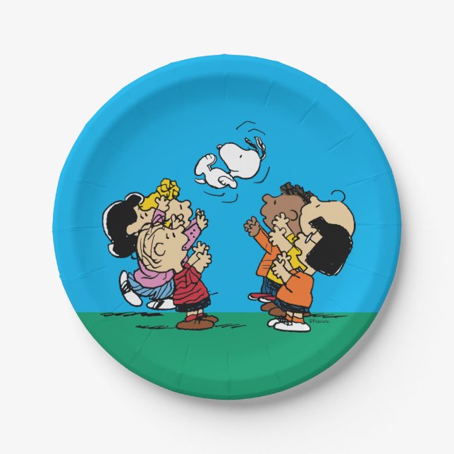 Peanuts | Friends Fun Paper Plate (Front)