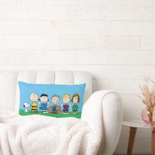 Peanuts Friends In A Row Lumbar Pillow