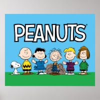 Peanuts Friends In A Row