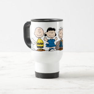 Peanuts Friends In A Row Travel Mug