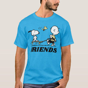 PEANUTS   Friends Skate Boarding T-Shirt