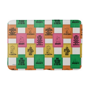 Peanuts   Fun Colorblock Pattern Bath Mat