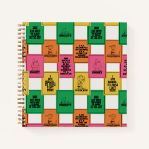 Peanuts   Fun Colorblock Pattern Notebook