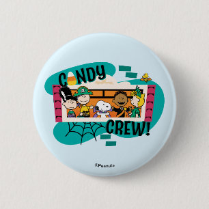 Peanuts Gang Candy Crew Halloween 2 Inch Round Button
