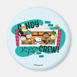 Peanuts Gang Candy Crew Halloween Magnet