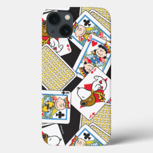 Peanuts Gang Card Deck Pattern iPhone 13 Case