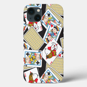 Peanuts Gang Card Deck Pattern iPhone 13 Case