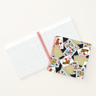 Peanuts Gang Card Deck Pattern Notebook