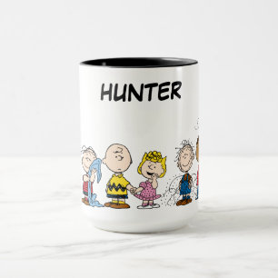 Peanuts Gang Group Lineup   Add Your Name Mug