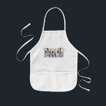 Peanuts Gang Group Lineup Kids Apron<br><div class="desc">Check out this lineup of the Peanuts gang together,  featuring Schroeder and Lucy,  Linus with his blanket,  Charlie Brown and his sister Sally,  Pigpen,  Franklin watching Snoopy dance,  and Woodstock flying overhead.</div>