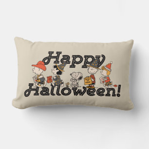 Peanuts Gang Happy Halloween Parade Lumbar Pillow