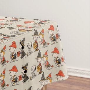 Peanuts Gang Happy Halloween Parade Tablecloth