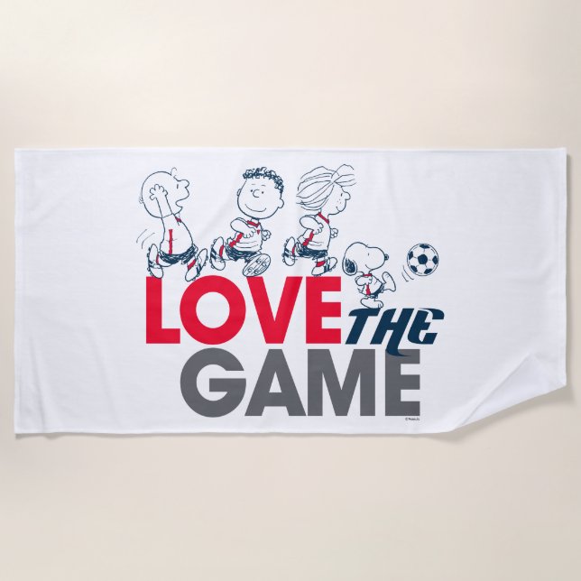 Peanuts Gang - Love The Game Beach Towel (Front)