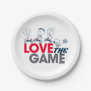 Peanuts Gang - Love The Game Paper Plate